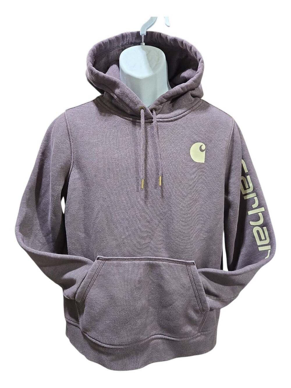 Carhartt Iconic Clarksburg Logo Sweatshirt Hoodie Size M (8-10) Purple